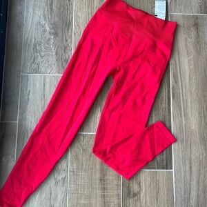 Vibrant Red High-Waisted Leggings